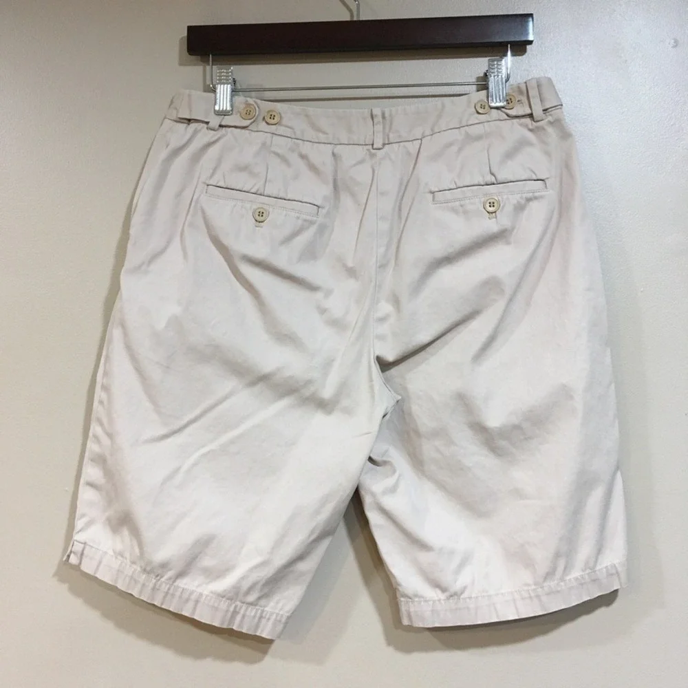 Talbots Chino Bermuda Shorts Womens 8 Khaki 11